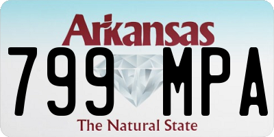 AR license plate 799MPA