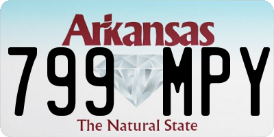 AR license plate 799MPY