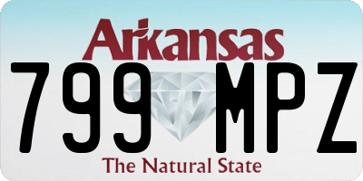 AR license plate 799MPZ