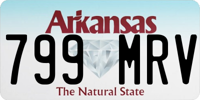 AR license plate 799MRV