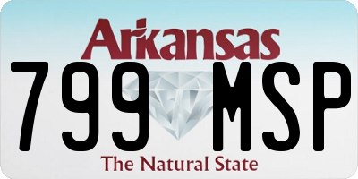 AR license plate 799MSP