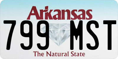 AR license plate 799MST