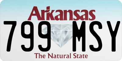 AR license plate 799MSY