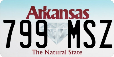 AR license plate 799MSZ