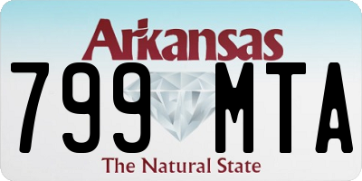 AR license plate 799MTA