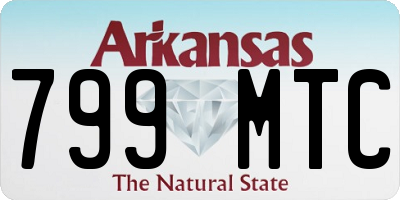 AR license plate 799MTC