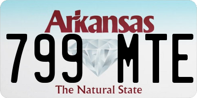AR license plate 799MTE