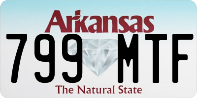 AR license plate 799MTF