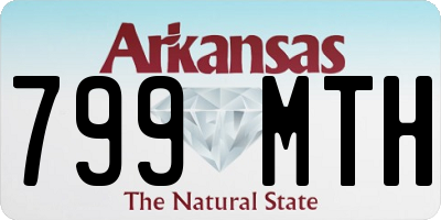 AR license plate 799MTH