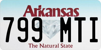 AR license plate 799MTI