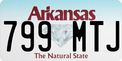 AR license plate 799MTJ