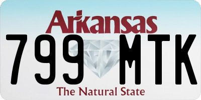AR license plate 799MTK