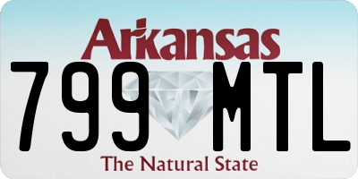 AR license plate 799MTL