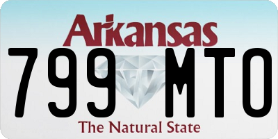 AR license plate 799MTO