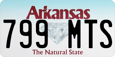 AR license plate 799MTS