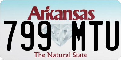 AR license plate 799MTU