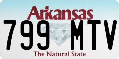 AR license plate 799MTV