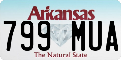 AR license plate 799MUA