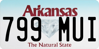 AR license plate 799MUI