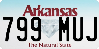 AR license plate 799MUJ