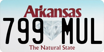 AR license plate 799MUL