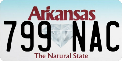 AR license plate 799NAC