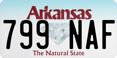 AR license plate 799NAF