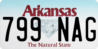 AR license plate 799NAG