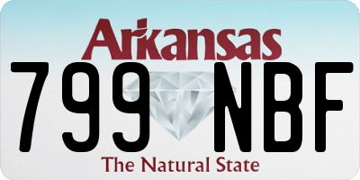 AR license plate 799NBF