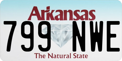 AR license plate 799NWE