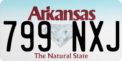 AR license plate 799NXJ