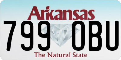 AR license plate 799OBU