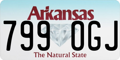 AR license plate 799OGJ