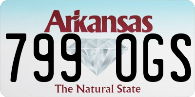 AR license plate 799OGS