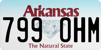 AR license plate 799OHM