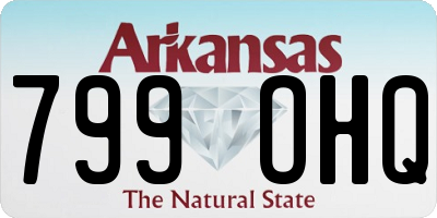 AR license plate 799OHQ