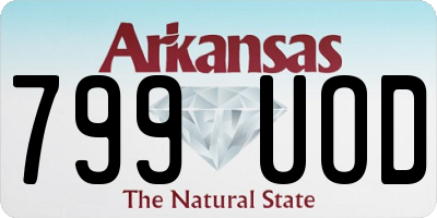 AR license plate 799UOD