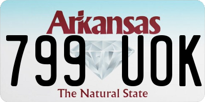AR license plate 799UOK