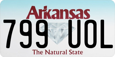 AR license plate 799UOL