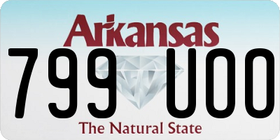 AR license plate 799UOO