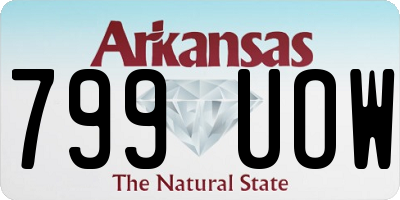 AR license plate 799UOW