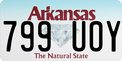 AR license plate 799UOY