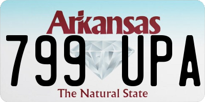 AR license plate 799UPA