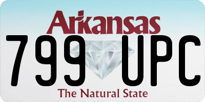 AR license plate 799UPC