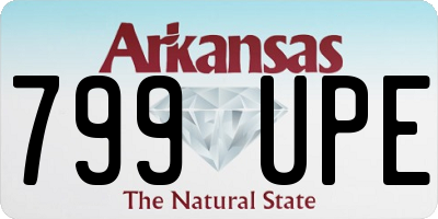 AR license plate 799UPE