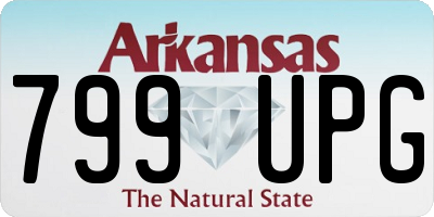 AR license plate 799UPG