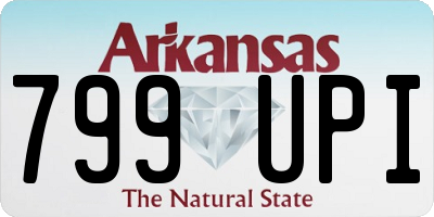 AR license plate 799UPI