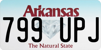 AR license plate 799UPJ