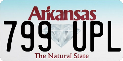 AR license plate 799UPL