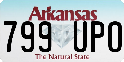 AR license plate 799UPO
